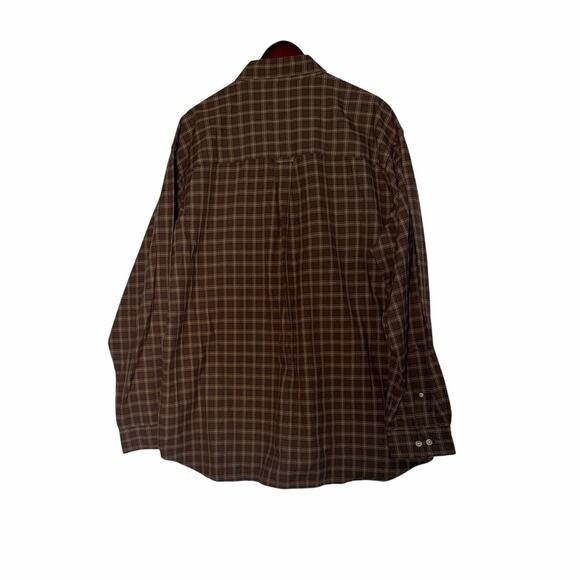 Columbia Shirt Mens Plaid XXL Brown Tartan LS Button-Up Casual Fall Hunting Camp - Picture 2 of 4